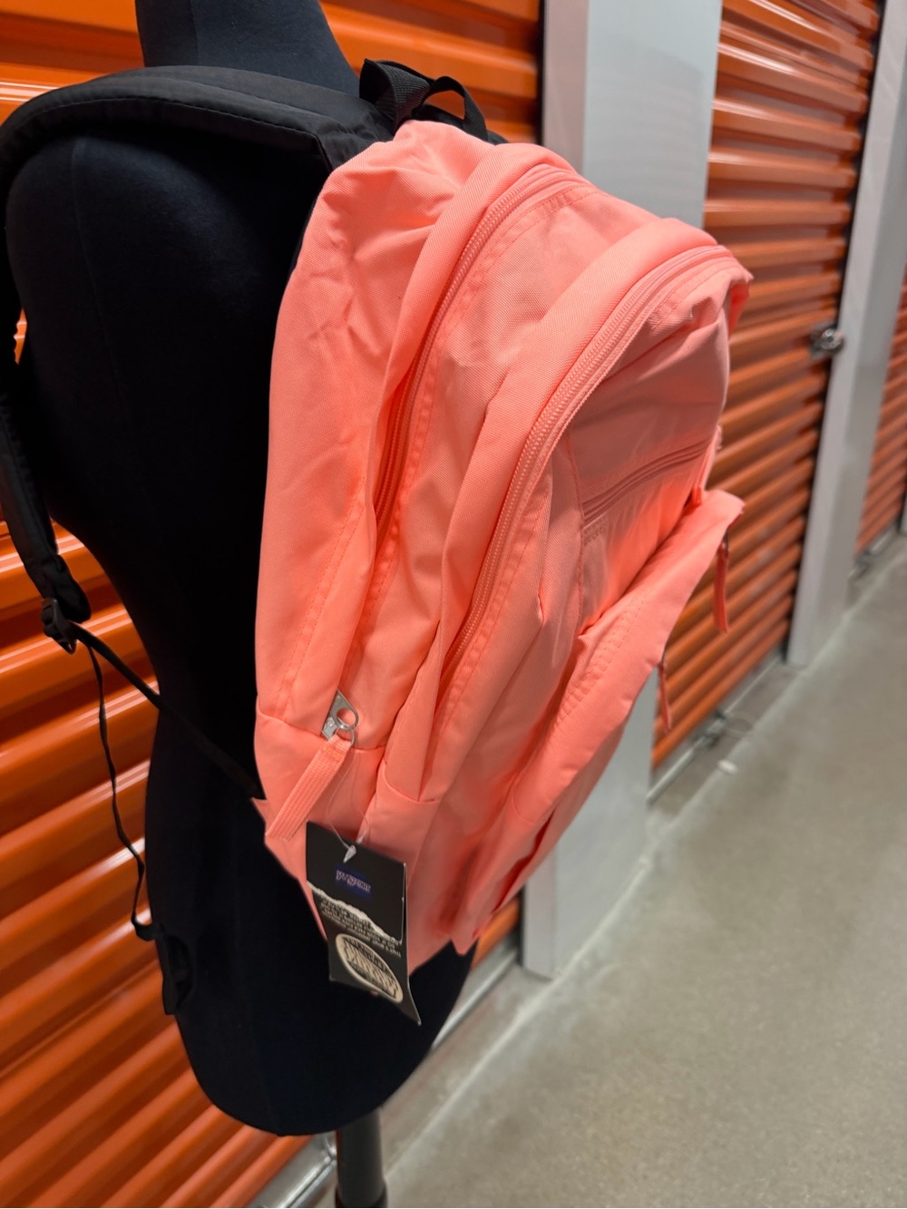 New Jansport Big Student Coral-Peach Everyday Backpack - Picture 5 of 7